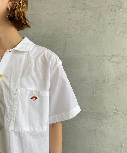 GW限定価格　美品DANTON 半袖リネンシャツ ホワイト　36サイズ Danton（ダントン） 半袖シャツ 36 ホワイト レディース : ZOZOTOWN