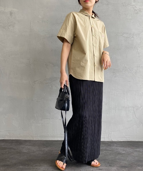 Danton（ダントン） 半袖シャツ 36 ホワイト レディース : ZOZOTOWN