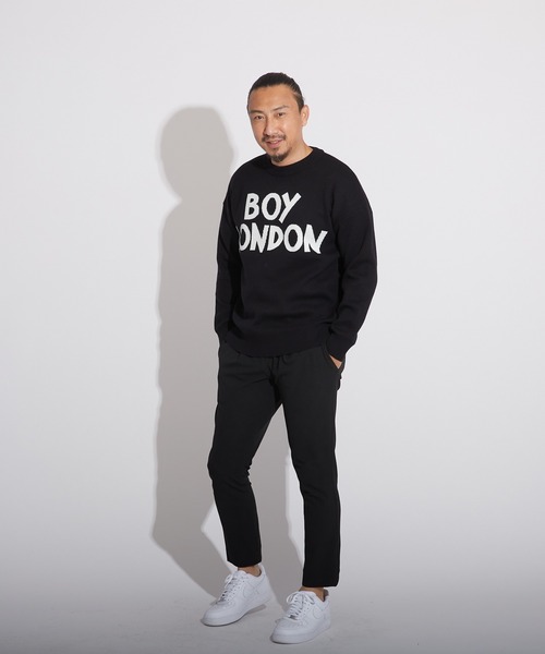 「BOY LONDON」 長袖ニット S ブラック メンズ_画像3
