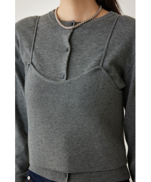 「crie conforto」 ニットアンサンブル FREE ネイビー レディース_画像8