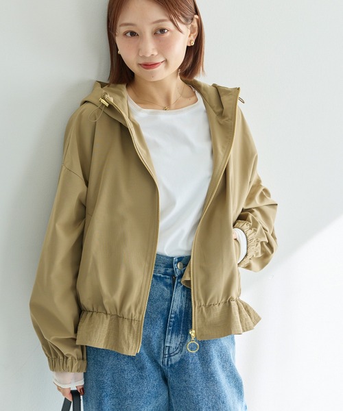 SEROLYインディビ　マウンテンパーカー　ラージサイズ　ベージュ ☆ ベージュ Lサイズ マウンテンパーカー レディース 通販 春 ロング