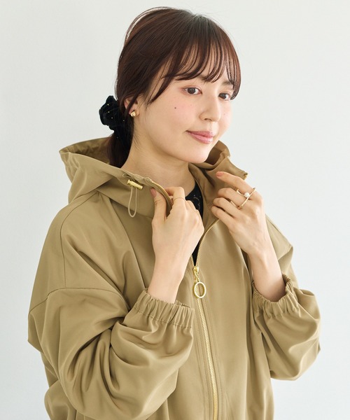 APE レディース　マウンテンパーカー LAVEANGE（ラビアンジェ） マウンテンパーカー ウインドブレーカー 裾