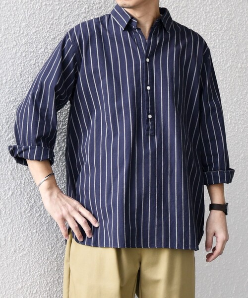 SHIPS any 「SHIPS any」 長袖シャツ SMALL ネイビー メンズ