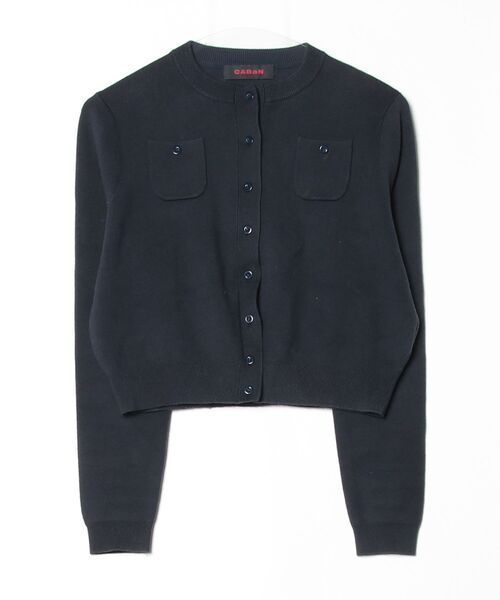 CABaN（キャバン） ニットカーディガン X-SMALL ネイビー レディース