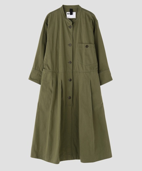 MHL.（エムエイチエル） 長袖ワンピース 2 セージグリーン レディース