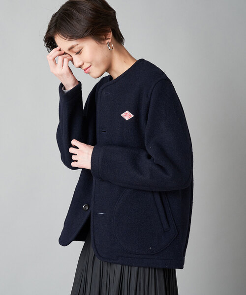 Danton（ダントン） ノーカラージャケット 36 ライトベージュ