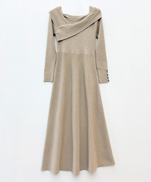 「SAISON DE PAPILLON」 ニットワンピース M ブラック レディース_画像2