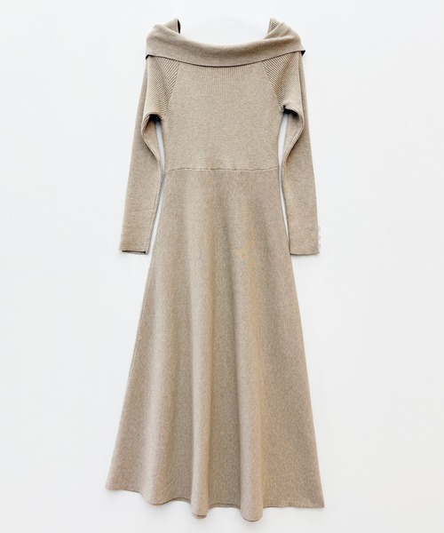 「SAISON DE PAPILLON」 ニットワンピース M ブラック レディース_画像3