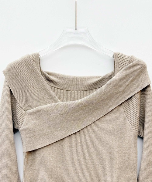 「SAISON DE PAPILLON」 ニットワンピース M ブラック レディース_画像4