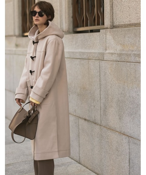 「Re:EDIT」 ダッフルコート MEDIUM イエロー レディース_画像8