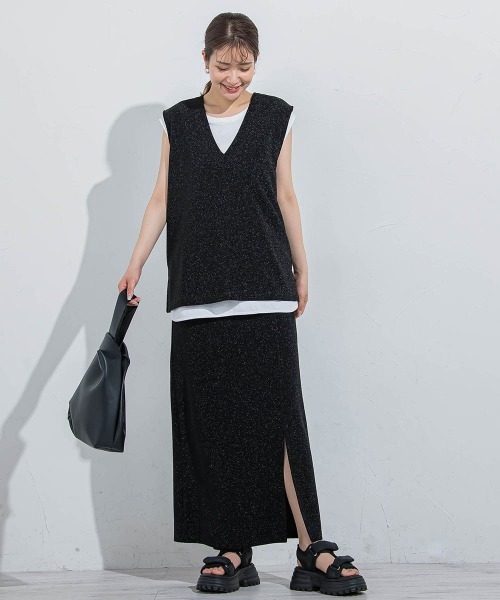 「VICKY」 タイトスカート M シルバー系その他 レディース_画像4