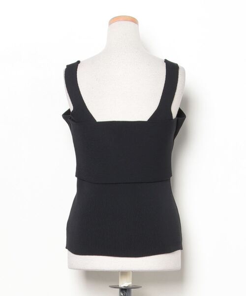 「TAN」 ノースリーブニット FREE ブラック レディース_画像2