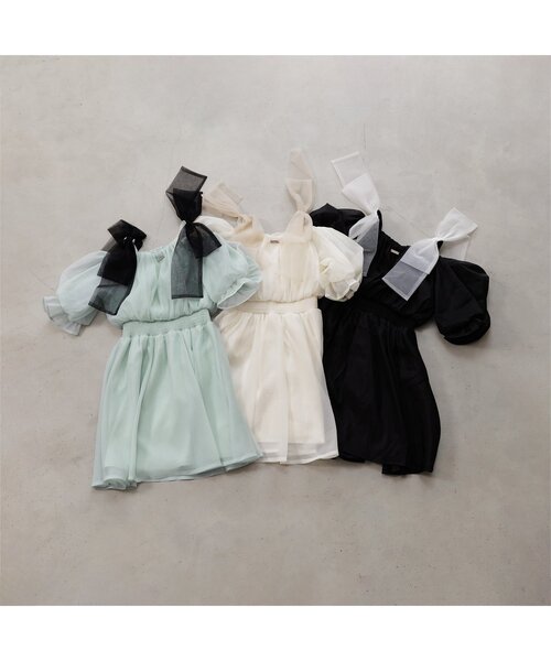 「algy」 「KIDS」半袖ワンピース SMALL ブラック キッズ_画像5