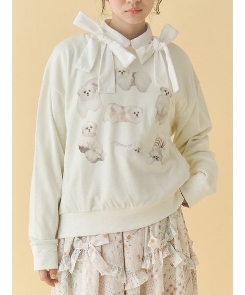 merry jenny 新品 ライトグレー miffy historyトレーナー merry jenny（メリージェニー） トレーナー スウェット もこもこ