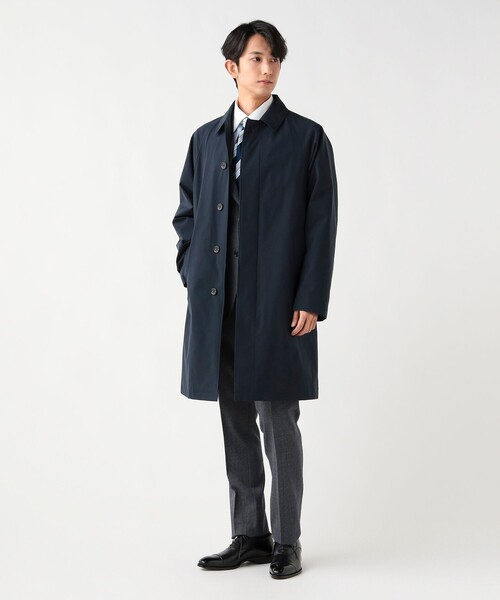 新品　BEAMS ステンカラーコート　ネイビー　M BEAMS HEART（ビームス ハート） ステンカラーコート コート ダントツ