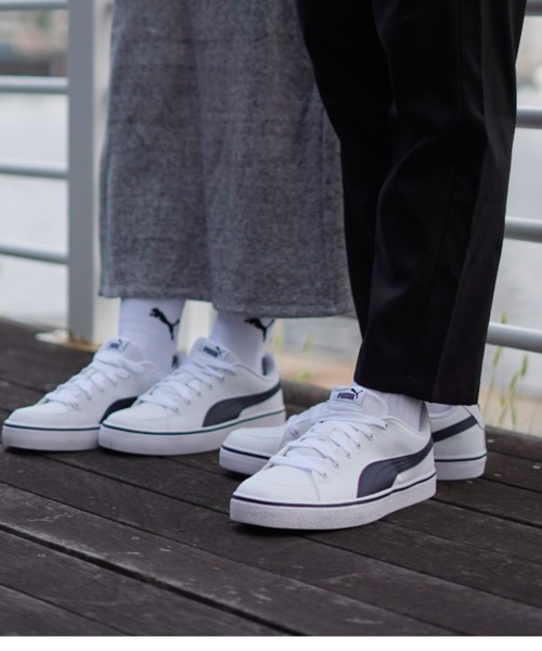 「PUMA」 ローカットスニーカー 22cm ブラック レディース_画像5