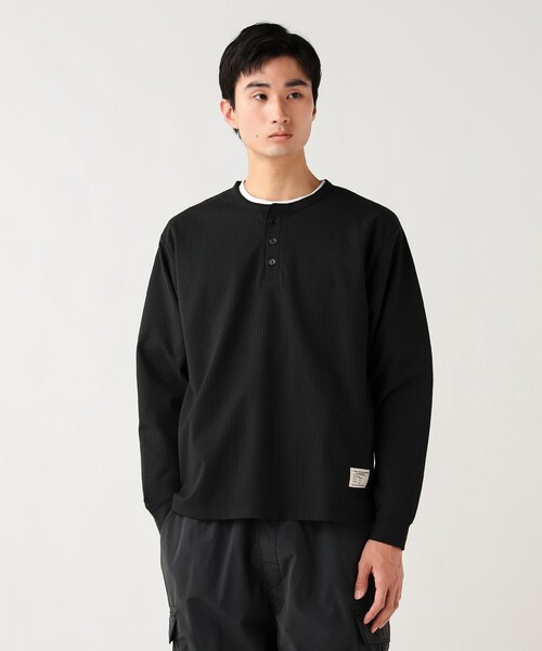 BEAMS HEART（ビームス ハート） ヘンリーネック tシャツ ポリエステル