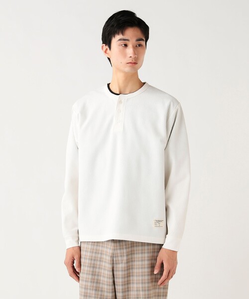 BEAMS HEART（ビームス ハート） ヘンリーネック tシャツ ポリエステル