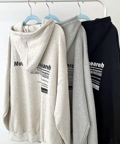 「SHEENA」 プルオーバーパーカー M ライトグレー レディース_画像9