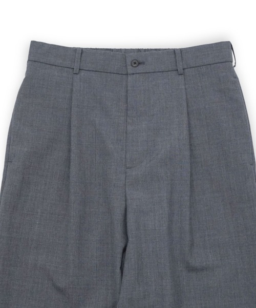 スラックス 「ATON」 WOOL TROPICAL LOOSE FIT PANTS メンズ レディースの画像