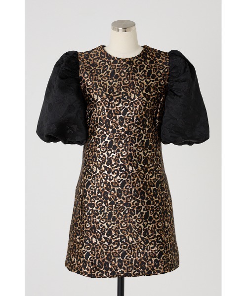 sister jane レオパード柄 半袖ミニワンピース S Sister Jane（シスタージェーン） ワンピース 半袖 Cherie Leopard