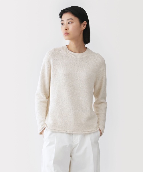 MUJI Labo ニット セーター 「MUJI Labo」婦人 コットン混ブークレ