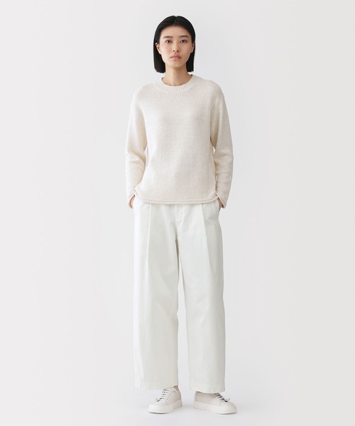 MUJI Labo ニット セーター 「MUJI Labo」婦人 コットン混ブークレ