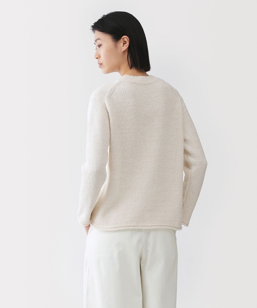 MUJI Labo ニット セーター 「MUJI Labo」婦人 コットン混ブークレ