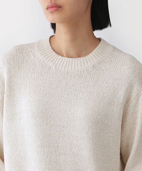 MUJI Labo ニット セーター 「MUJI Labo」婦人 コットン混ブークレ
