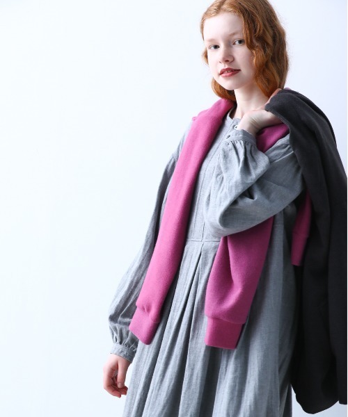 「Kelen」 長袖ワンピース S チャコールグレー レディース_画像3