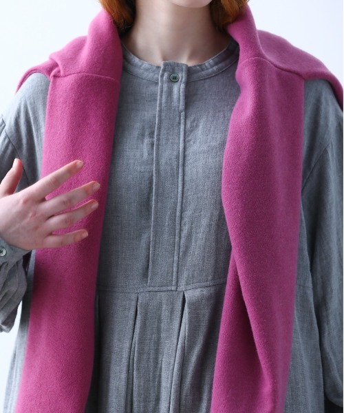 「Kelen」 長袖ワンピース S チャコールグレー レディース_画像4