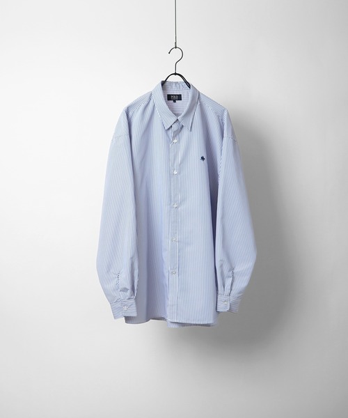 「POLO BCS」 長袖シャツ M ブルー メンズ_画像4