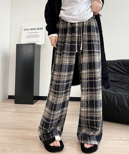 「meJane」 イージーパンツ S ネイビー レディース_画像4