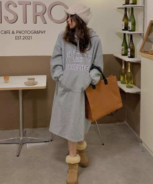 「almo」 「burlesque」長袖ワンピース FREE ブラック レディース_画像5