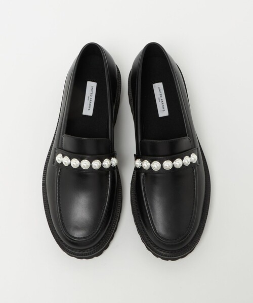 UNITED ARROWS　イミテーションパール スタッズ ローファー UNITED ARROWS（ユナイテッドアローズ） ローファー イミテーション
