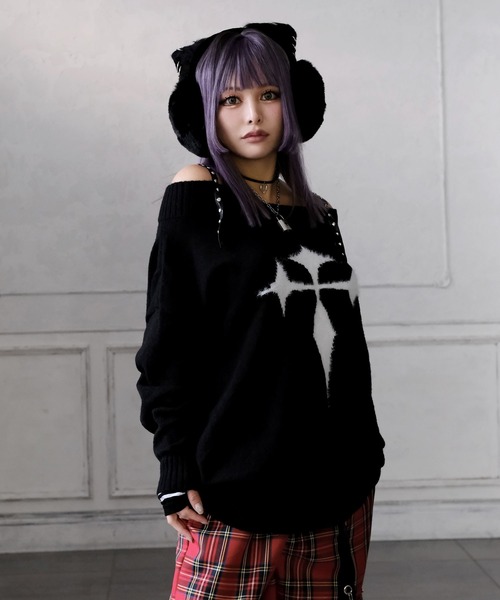 「Diable baiser」 ニットワンピース LARGE ホワイト レディース_画像2