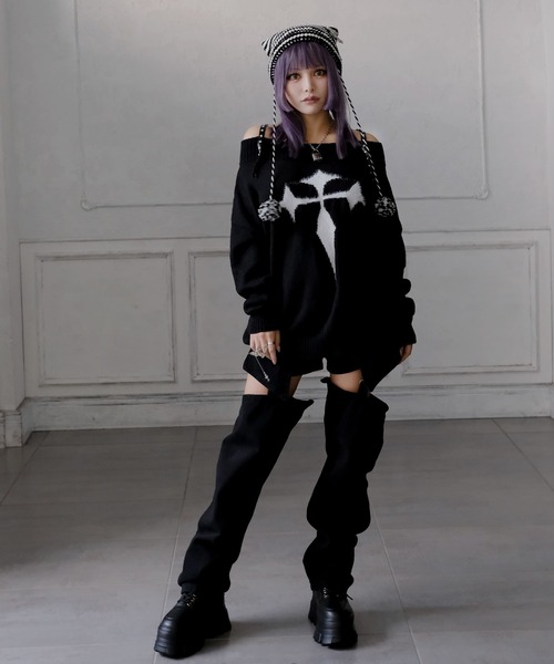 「Diable baiser」 ニットワンピース LARGE ホワイト レディース_画像8