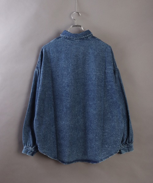 「WESTSEA」 長袖シャツ M ネイビー メンズ_画像3
