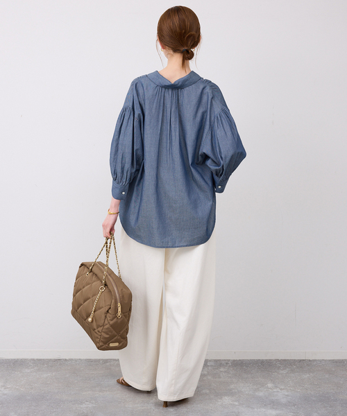 SLOBE IENA（スローブイエナ） ブラウス シャツ 2.3ozデニムシャツ