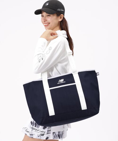 New Balance ゴルフ トートバッグ ホワイト ブラック New Balance Golf（ニューバランスゴルフ） トートバッグ 大きめ 「new