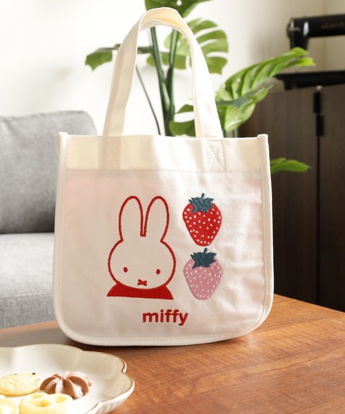 Miffy（ミッフィー） トートバッグ ミニトートバッグ 刺繍 レディース