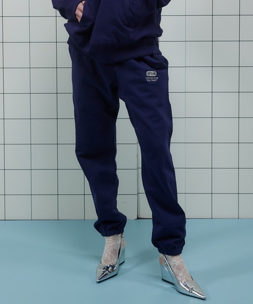 「MAISON SPECIAL」 スウェットパンツ 36 ダークパープル レディースの画像