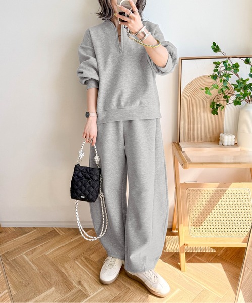 Cura Closet セットアップ 「ema.217 select」ハーフジップ＆カーブ