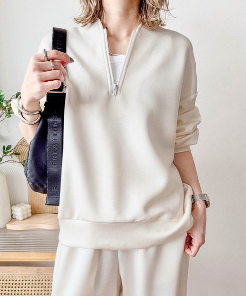 Cura Closet セットアップ 「ema.217 select」ハーフジップ＆カーブ
