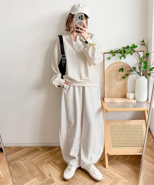 Cura Closet セットアップ 「ema.217 select」ハーフジップ＆カーブ