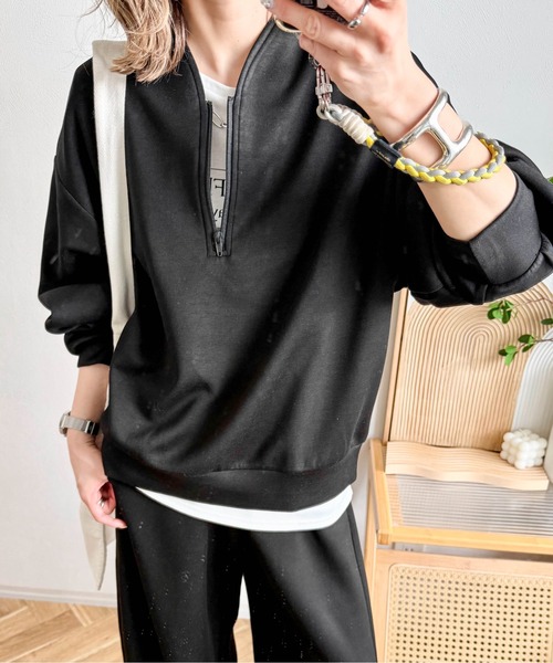 Cura Closet セットアップ 「ema.217 select」ハーフジップ＆カーブ