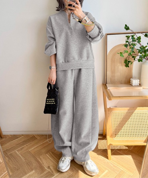 Cura Closet セットアップ 「ema.217 select」ハーフジップ＆カーブ