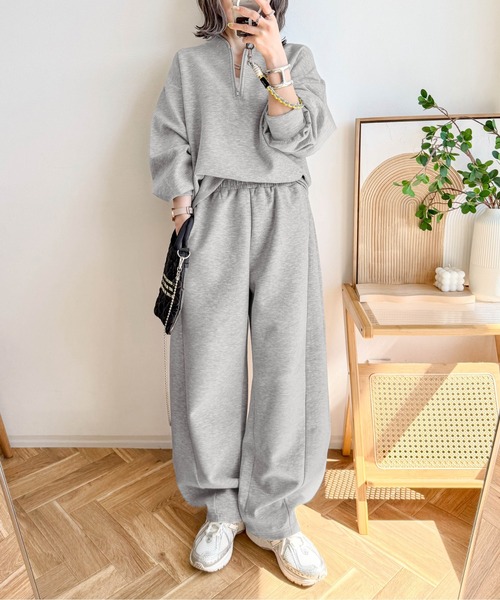 Cura Closet セットアップ 「ema.217 select」ハーフジップ＆カーブ