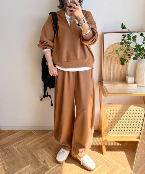 Cura Closet セットアップ 「ema.217 select」ハーフジップ＆カーブ
