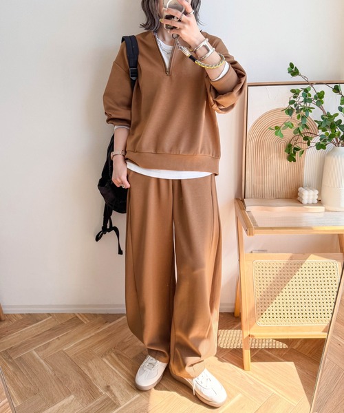 Cura Closet セットアップ 「ema.217 select」ハーフジップ＆カーブ